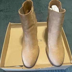 Tan j.crew ankle boot